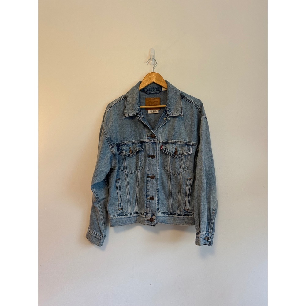 Levi's Premium Light Wash Denim Oversized Jean Jacket